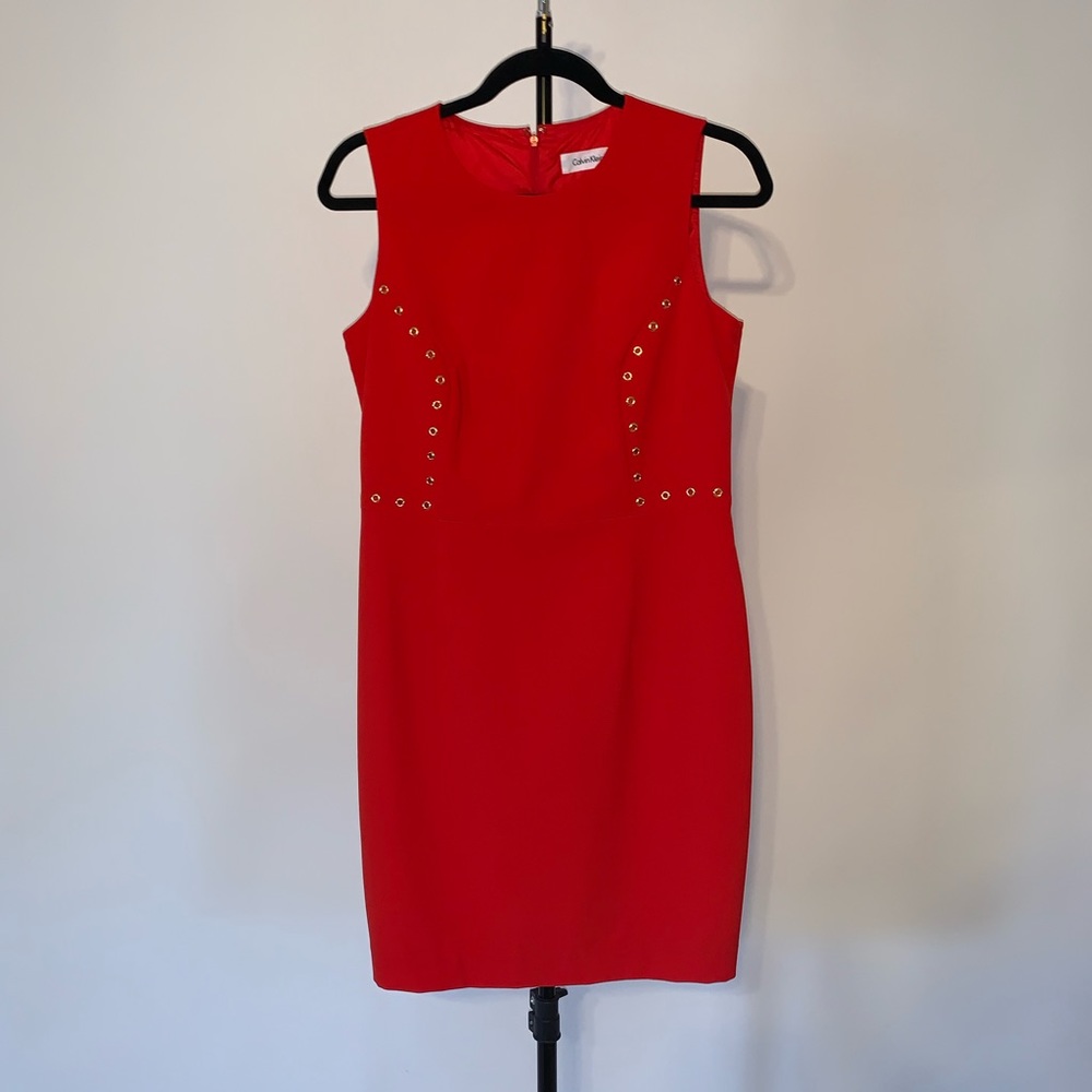 Bright Red Calvin Klein Dress